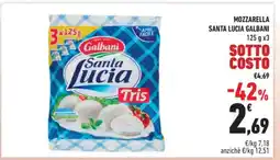 Conad MOZZARELLA SANTA LUCIA GALBANI offerta