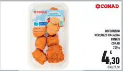 Conad BOCCONCINI MERLUZZO D'ALASKA PANATI CONAD offerta
