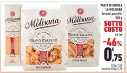 Conad PASTA DI SEMOLA LA MOLISANA offerta