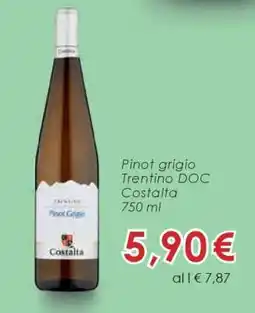 Conad Pinot Grigio Trentino DOC Costalta offerta