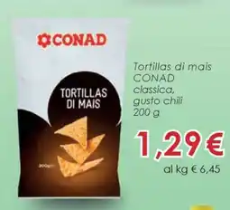Conad TORTILLAS DI MAIS CONAD offerta