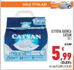 Conad Lettiera Igienica Catsan offerta
