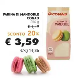 Conad FARINA DI MANDORLE CONAD offerta