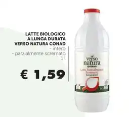 Conad Latte Biologico a Lunga Durata Verso Natura Conad offerta