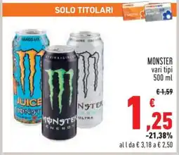 Conad MONSTER vari tipi offerta