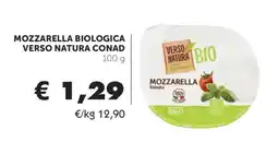 Conad MOZZARELLA BIOLOGICA VERSO NATURA CONAD offerta