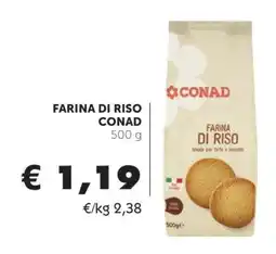 Conad FARINA DI RISO CONAD offerta
