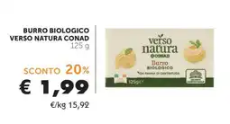 Conad BURRO BIOLOGICO VERSO NATURA CONAD offerta