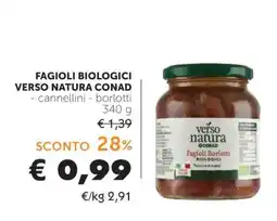 Conad FAGIOLI BIOLOGICI VERSO NATURA CONAD offerta