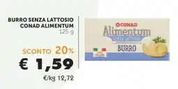 Conad BURRO SENZA LATTOSIO CONAD ALIMENTUM offerta