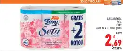 Conad Carta Igienica Seta Foxy offerta