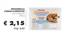 Conad MOZZARELLA CONAD ALIMENTUM offerta