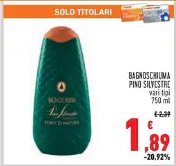 Conad Bagnoschiuma Pino Silvestre offerta