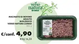 Conad Macinato di bovino adulto biologico offerta