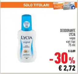 Conad DEODORANTE LYCIA offerta