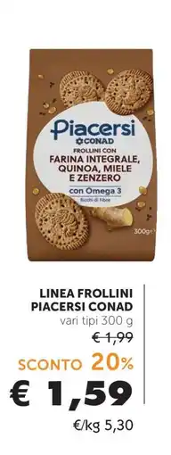 Conad Linea Frollini Piacersi Conad offerta
