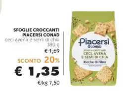 Conad SFOGLIE CROCCANTI PIACERSI CONAD offerta