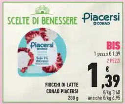 Conad Fiocchi di Latte Conad Piacersi offerta