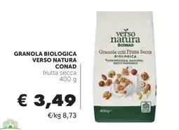 Conad GRANOLA BIOLOGICA VERSO NATURA CONAD offerta