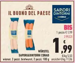 Conad Würstel Sapori&Dintorni Conad offerta