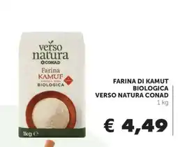Conad FARINA DI KAMUT BIOLOGICA VERSO NATURA CONAD offerta
