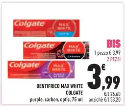 Conad DENTIFRICO MAX WHITE COLGATE offerta