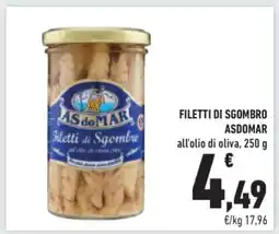Conad FILETTI DI SGOMBRO ASDOMAR offerta