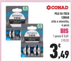 Conad PILE HI-TECH CONAD offerta