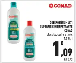 Conad DETERGENTE MULTI SUPERFICIE DISINFETTANTE CONAD offerta