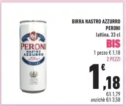 Conad Birra Nastro Azzurro Peroni offerta