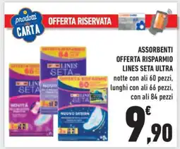 Conad ASSORBENTI OFFERTA RISPARMIO LINES SETA ULTRA offerta
