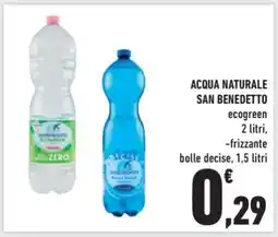 Conad Acqua Naturale San Benedetto offerta