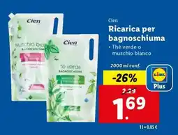 Lidl Cien Ricarica per bagnoschiuma offerta