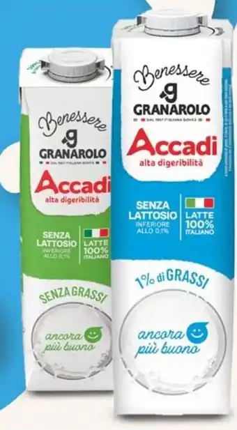 Despar GRANAROLO Latte Accadi Senza Lattosio offerta