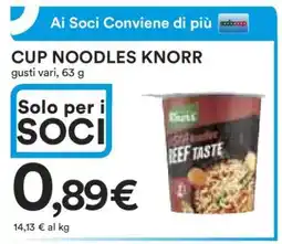 Coop CUP NOODLES KNORR offerta
