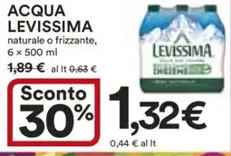 Coop ACQUA LEVISSIMA offerta