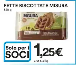 Coop Fette Biscottate Misura offerta