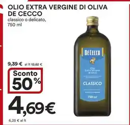 Coop Olio Extra Vergine di Oliva De Cecco offerta