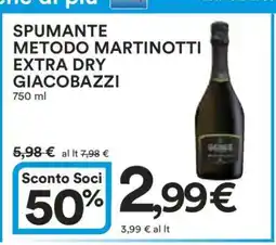 Coop Spumante Metodo Martinotti Extra Dry Giacobazzi offerta