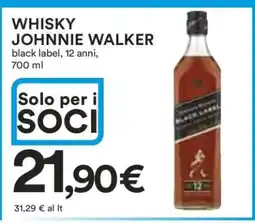 Coop Whisky Johnnie Walker offerta