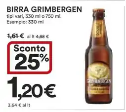 Coop BIRRA GRIMBERGEN offerta