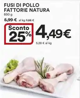Coop FUSI DI POLLO FATTORIE NATURA offerta