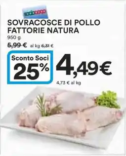 Coop SOVRACOSCE DI POLLO FATTORIE NATURA offerta
