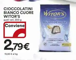 Coop CIOCCOLATINI BIANCO CUORE WITOR’S offerta