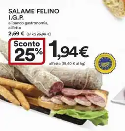 Coop Salame Felino I.G.P offerta