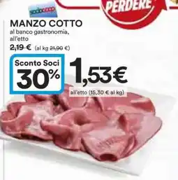 Coop MANZO COTTO offerta