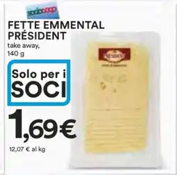 Coop FETTE EMMENTAL PRÉSIDENT offerta