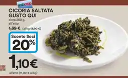 Coop Cicoria Saltata Gusto Qui offerta