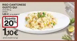 Coop RISO CANTONESE GUSTO QUI offerta