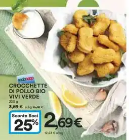 Coop CROCCHETTE DI POLLO BIO VIVI VERDE offerta
